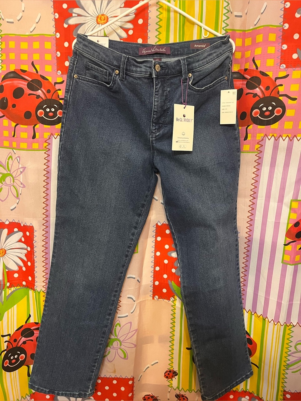 Levi's Amanda Straight Leg Jeans - Dark Wash Blue
